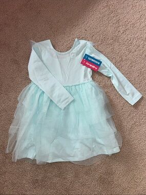 RuffleButts Flutter Long Sleeve Twirl Kids Dress